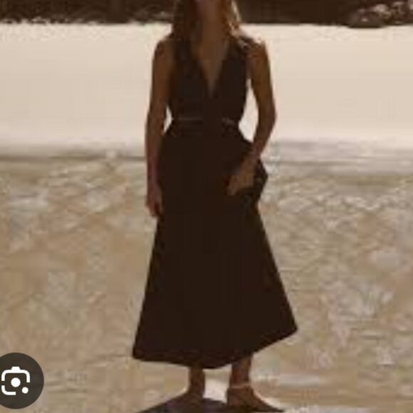 Zara Black Midi Dress - Picture 2 of 10